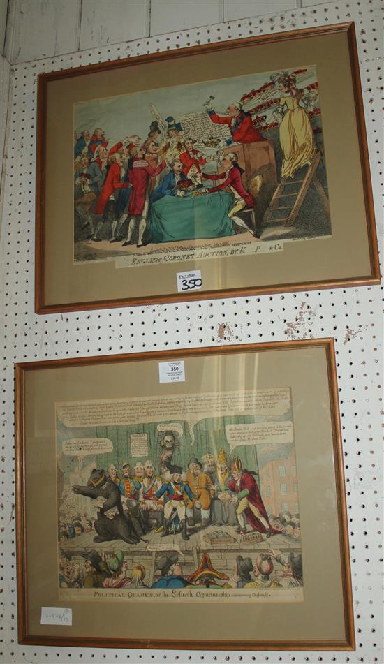 Pair 19th Centrury political prints